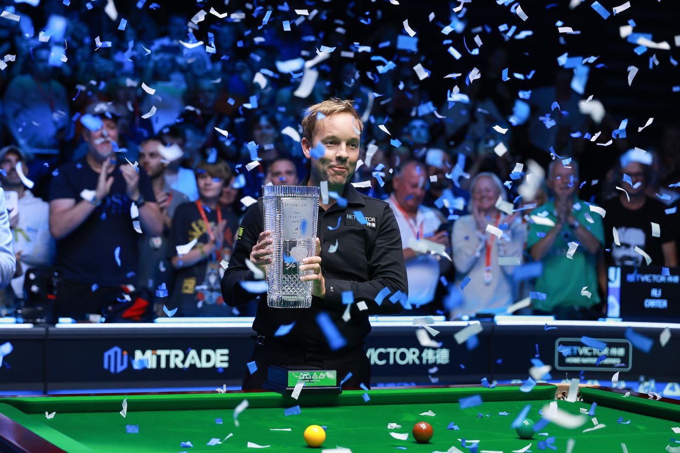 CuePoint billiards news cover image for Ali Carter Claims English Open Title